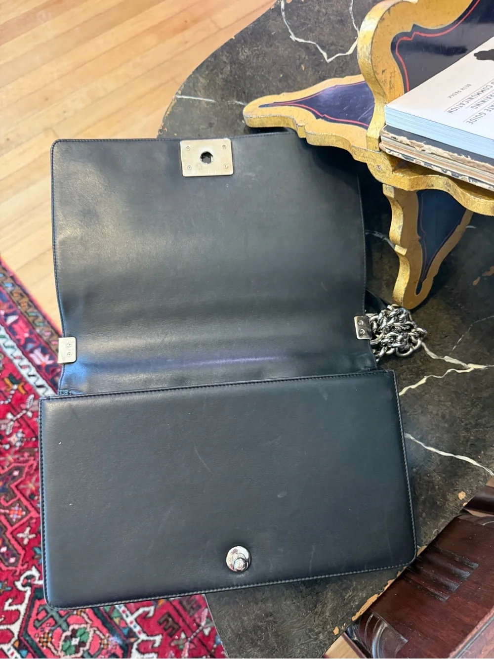 🎉🎉🎉Chanel Black Boy Bag with Silver Hardware. Karl Lagerfeld Design 🩶🩶🩶